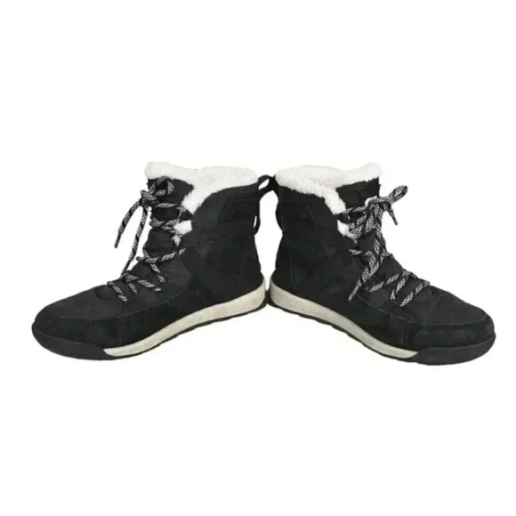 Sorel Whitney II Flurry Waterproof Boot Suede Insulated Black Size 8 - Picture 7 of 14